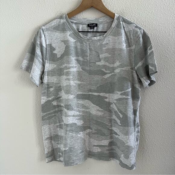 Splendid Neutral Camo Camoflauge Tee T-Shirt Large - Picture 1 of 7